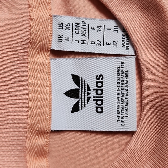 Adidas Peach and White Logo Shirt - Picture 5 of 6